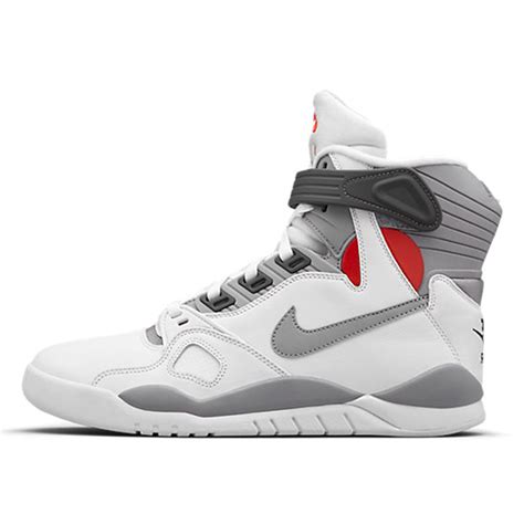 nike air pressure white and grey